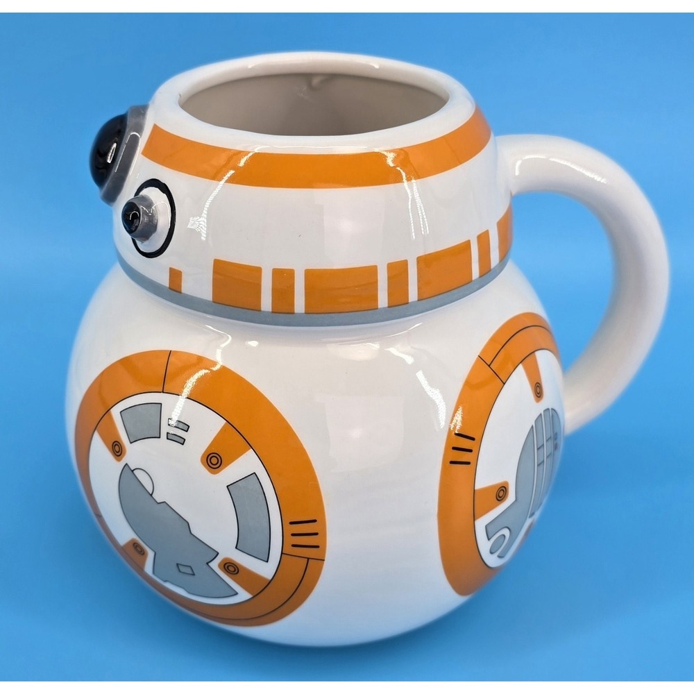 Vandor BB-8 3D Star Wars Ceramic‎ Coffee Mug Large 28 oz Capacity White Orange